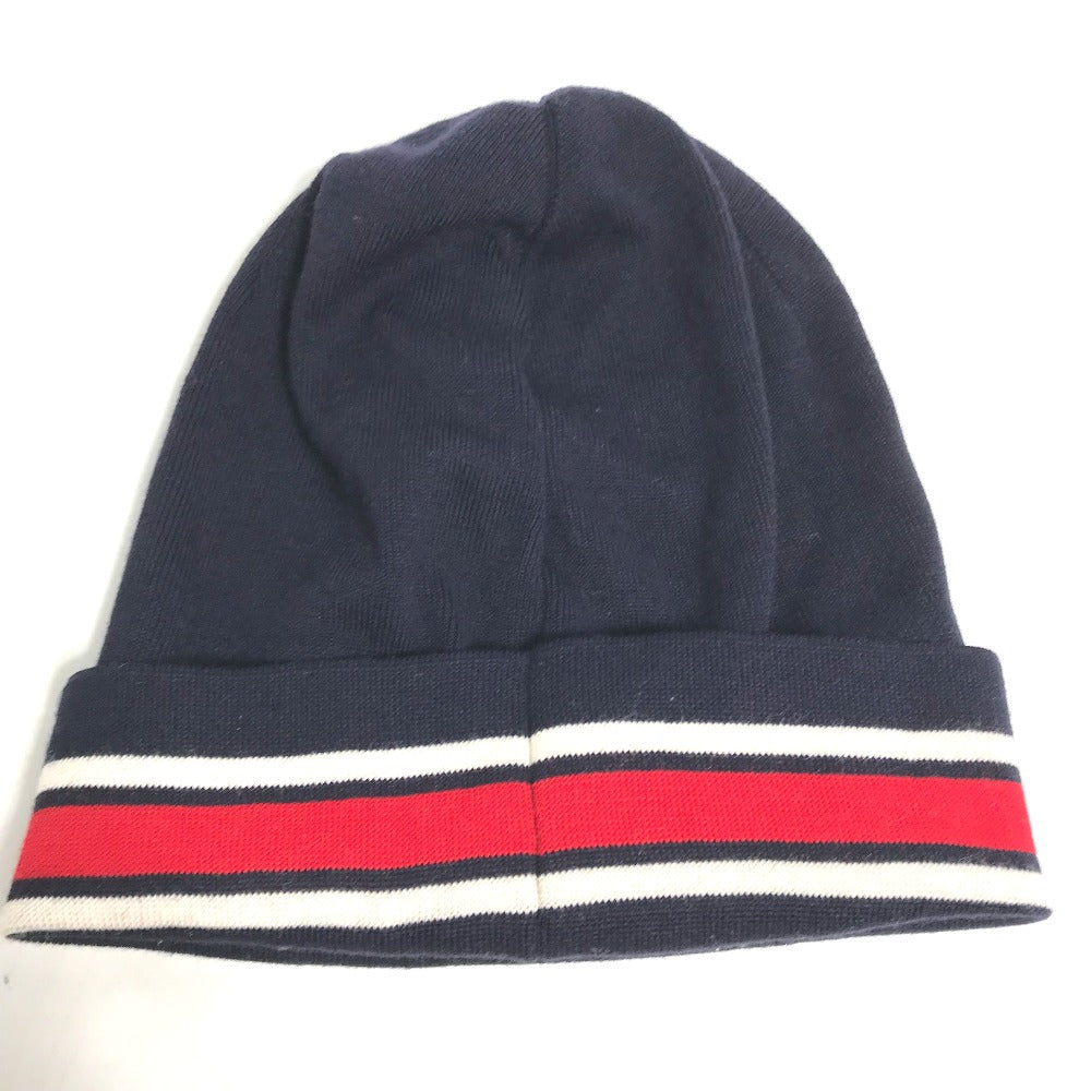 MONCLER ロゴ ビーニー 帽子 ニット帽 ニットキャップ ニット帽 ウール レディース - brandshop-reference