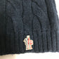 MONCLER ポンポン ロゴ ビーニー 帽子 ニット帽 ニットキャップ ニット帽 ウール レディース - brandshop-reference