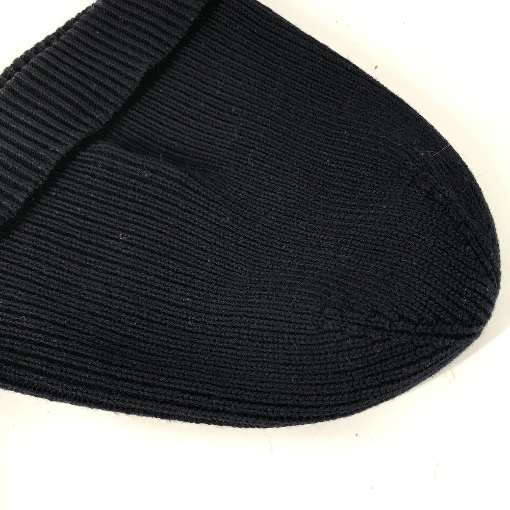 MONCLER ロゴ ワッペン ビーニー 帽子 ニット帽 ニットキャップ ニット帽 ウール レディース - brandshop-reference