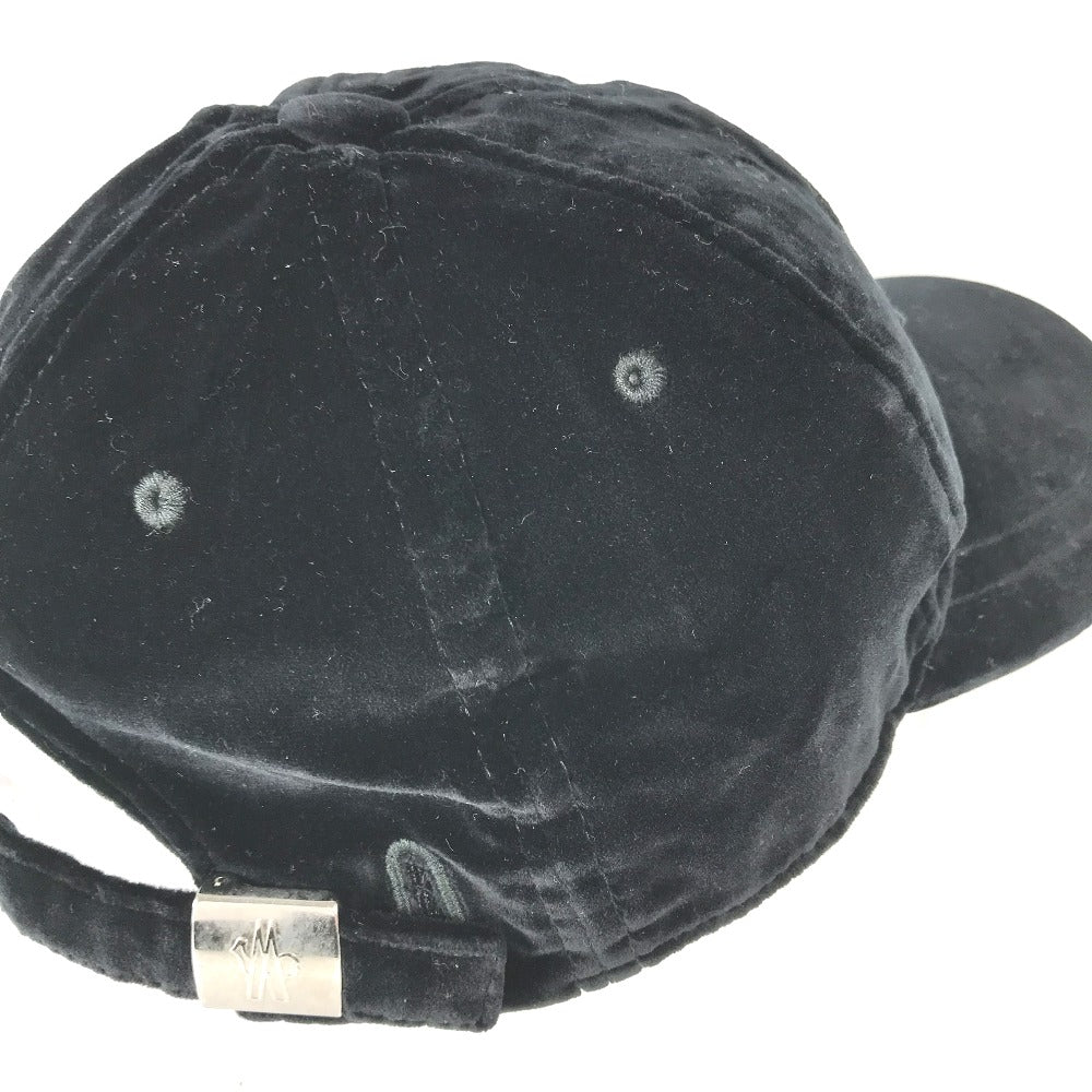 MONCLER ロゴ ベロア 帽子 キャップ帽 ベースボール キャップ コットン レディース - brandshop-reference
