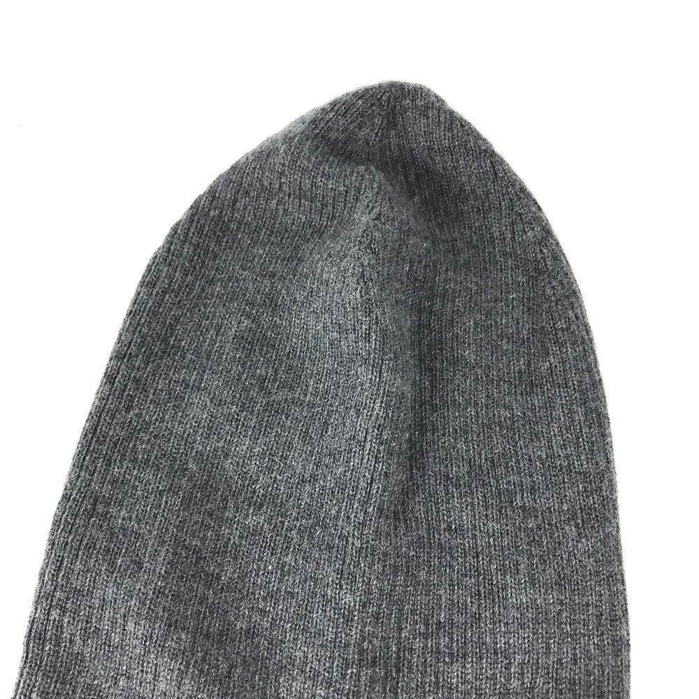 MONCLER ロゴ ワッペン ビーニー 帽子 ニット帽 ニットキャップ ニット帽 ウール メンズ - brandshop-reference