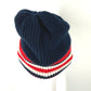 MONCLER ビーニー 帽子 ニット帽 ニットキャップ ロゴ ボーダー トリコロール BERRETTO TRICOT ニット帽 ウール レディース - brandshop-reference