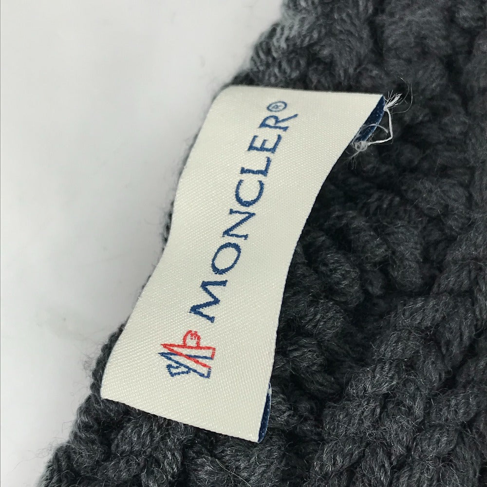 MONCLER ロゴ マフラー ウール メンズ - brandshop-reference