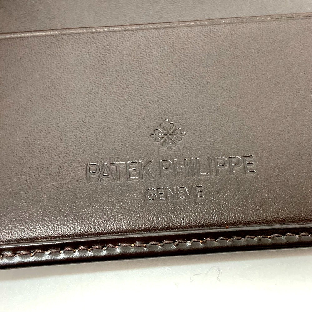 PATEK PHILIPPE ロゴ ノベルティ 非売品 2つ折り トラベルケース レザー メンズ - brandshop-reference