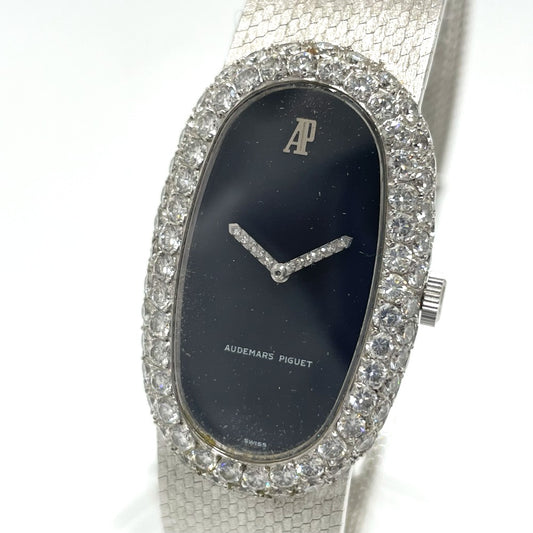 AUDEMARS PIGUET オーバル アフターダイヤベゼル  手巻き アンティーク 腕時計 K18WG レディース - brandshop-reference