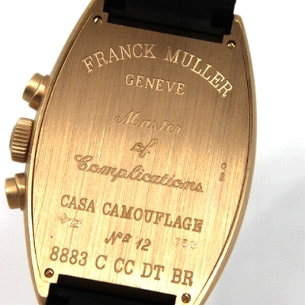 FRANCK MULLER 8883CCCDTBR カサブランカ カモフラージュ クロノグラフ 自動巻き 腕時計 K18PG メンズ - brandshop-reference