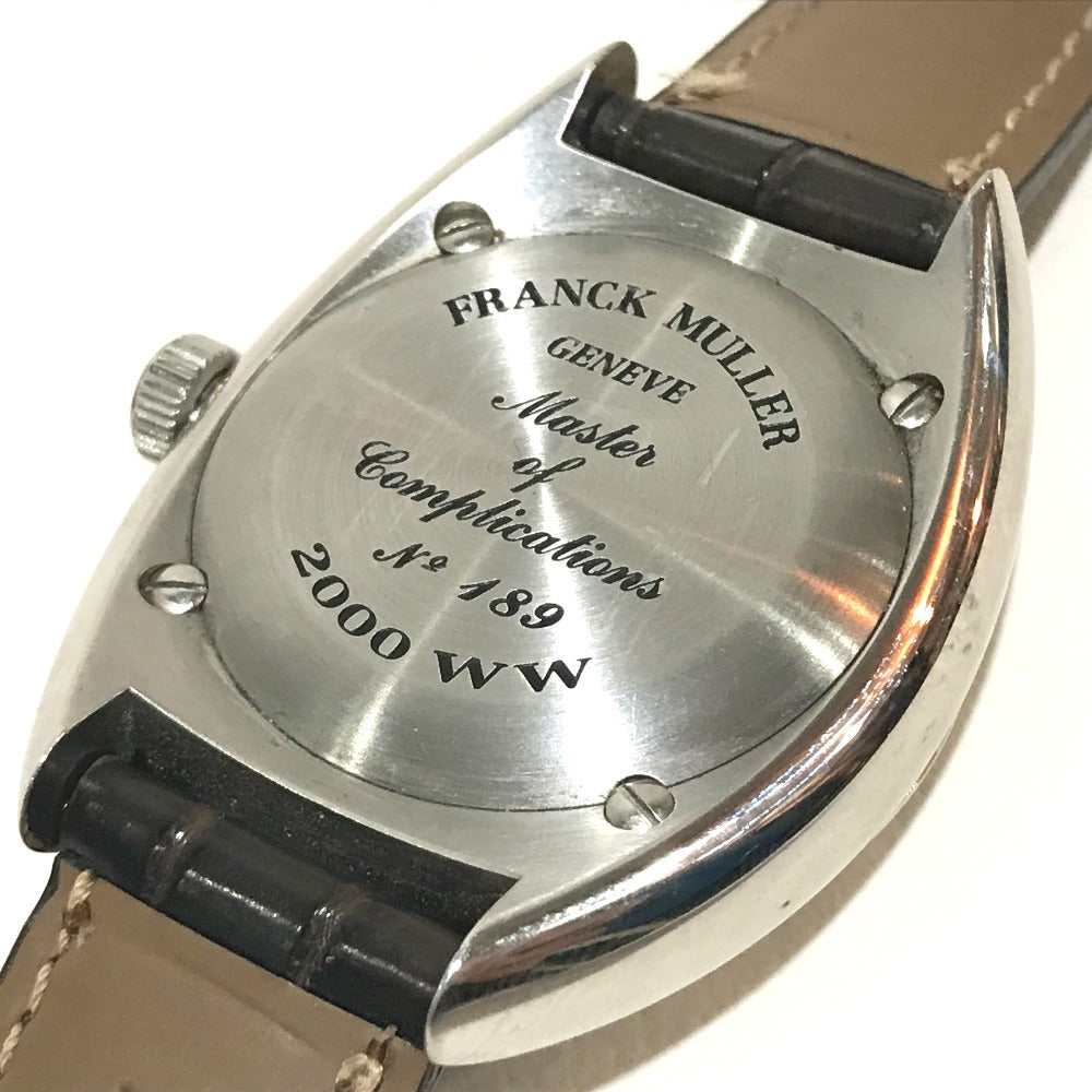 FRANCK MULLER 2000WW GMT デイト トランスアメリカ ワールドワイド 自動巻き 腕時計 SS メンズ - brandshop-reference