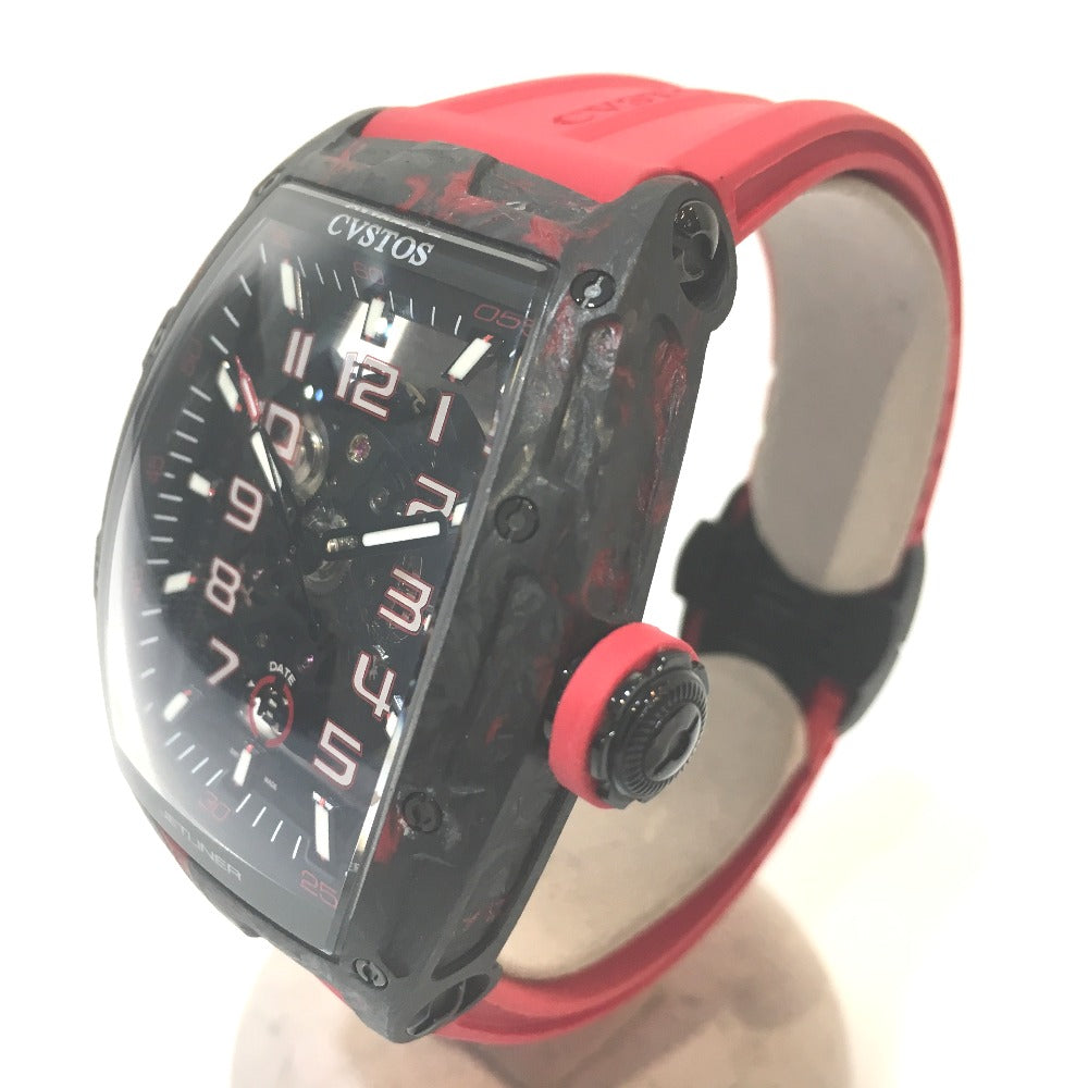 CVSTOS CVT-JET2-SL-RED FGDC スケルトン チャレンジ ジェットライナーⅡ 自動巻 腕時計 カーボン メンズ - brandshop-reference