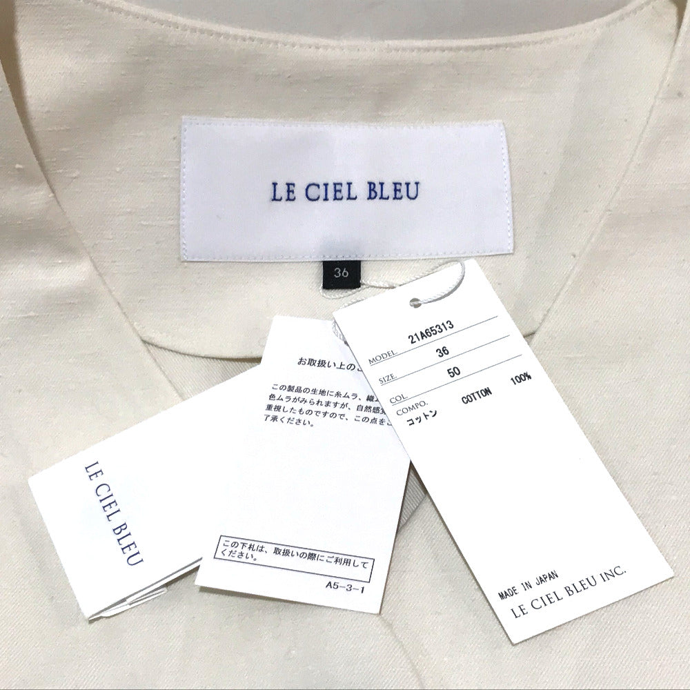 LE CIEL BLEU 21A65313 ジレ ワンピース Neppy Cotton Gilet Dress ワンピース - brandshop-reference