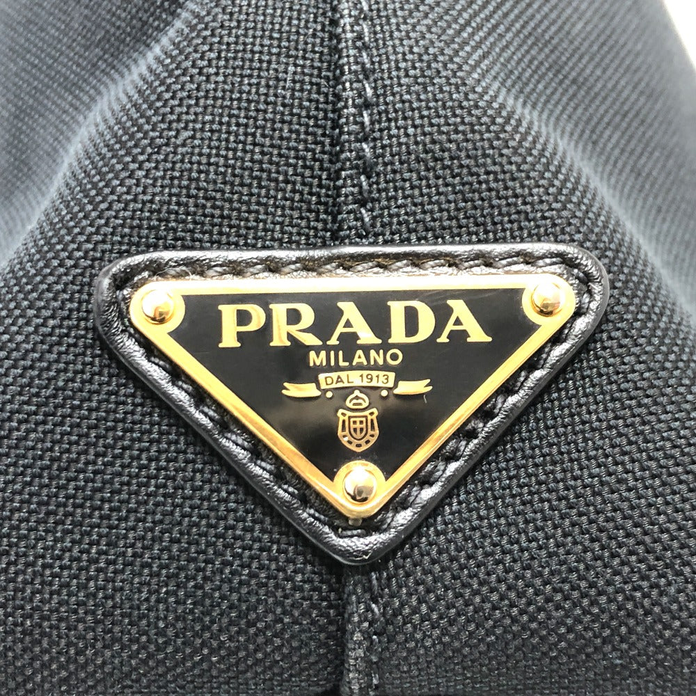 PRADA 1BA111 ロゴ リボン 2WAY カバン ハンドバッグ キャンバス/レザー レディース - brandshop-reference