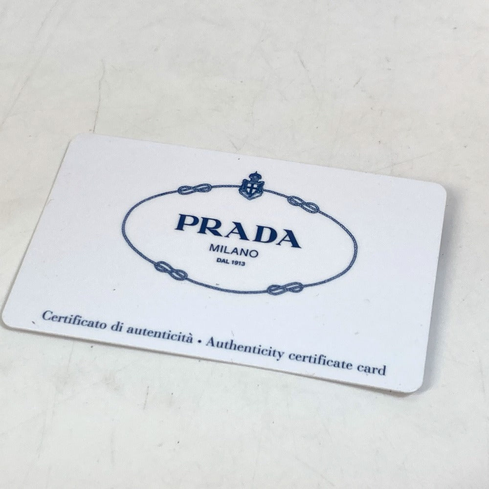 PRADA 1BD127 ロゴ/斜め掛け モノクローム カバン チェーン ショルダーバッグ サフィアーノレザー レディース - brandshop-reference