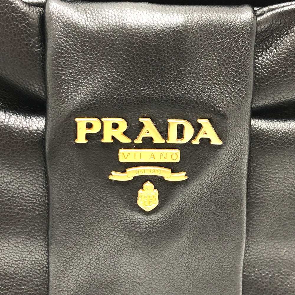 PRADA BP0166 リボン カバン ショルダーバッグ レザー レディース - brandshop-reference