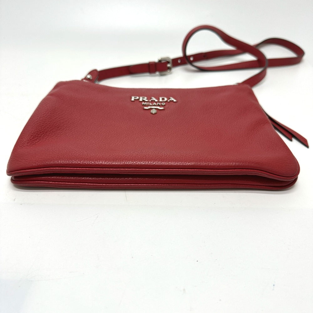 PRADA 1BH046 ロゴ 斜め掛け ショルダーバッグ レザー レディース - brandshop-reference