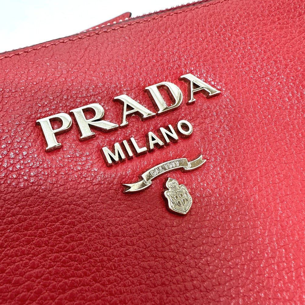 PRADA 1BH046 ロゴ 斜め掛け ショルダーバッグ レザー レディース - brandshop-reference