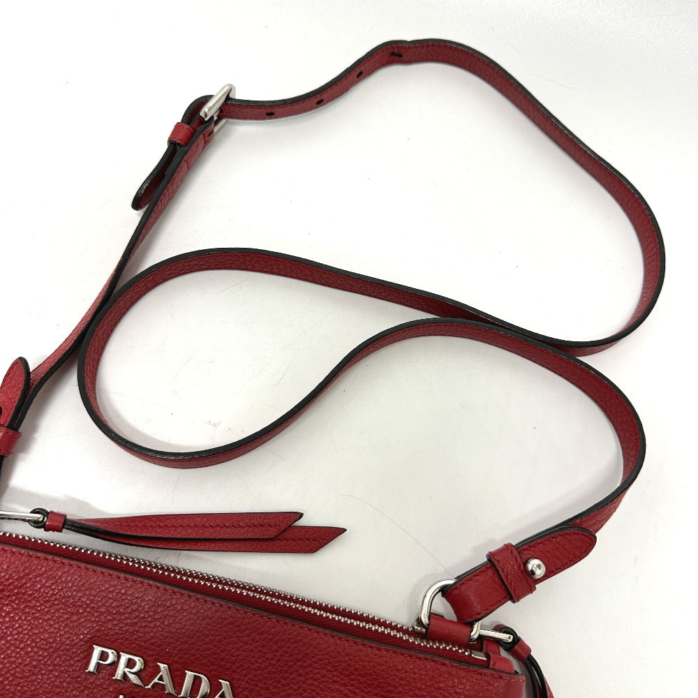 PRADA 1BH046 ロゴ 斜め掛け ショルダーバッグ レザー レディース - brandshop-reference