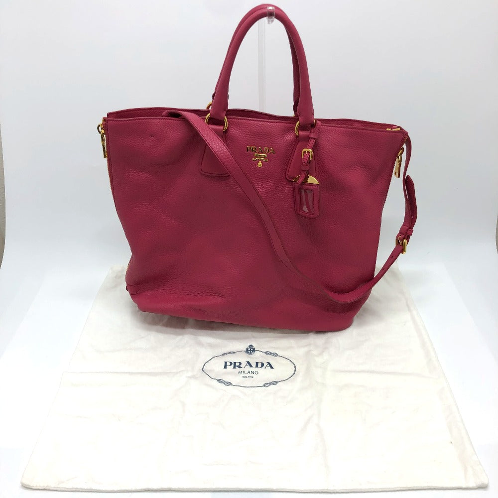 PRADA BN1713 ロゴ カバン 2WAY ハンドバッグ レザー レディース - brandshop-reference