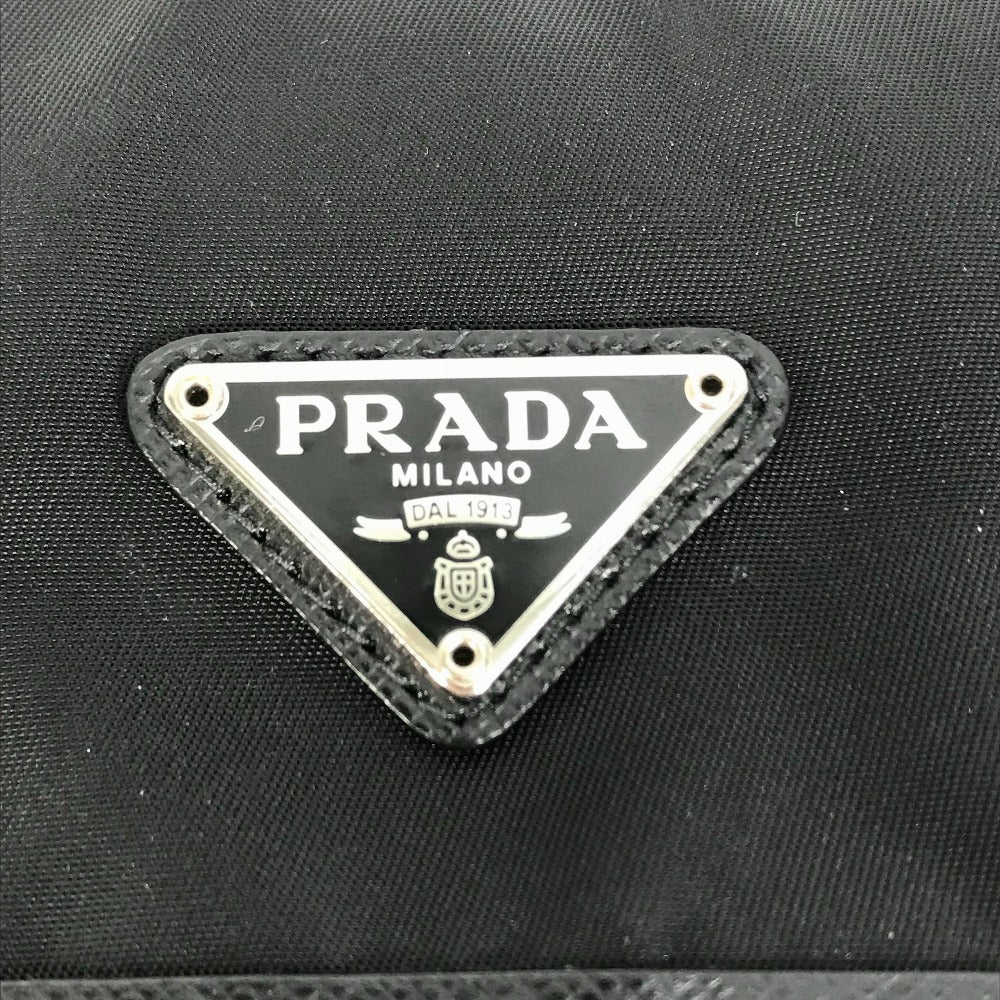 プラダ PRADA フォンケース スマホケース 2ZH109 トライアングルロゴ カバン ポーチ ショルダーバッグ ナイロン/レザー ブラック