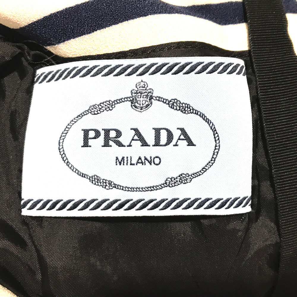 PRADA アパレル ボーダー 半袖 ワンピース レディース - brandshop-reference