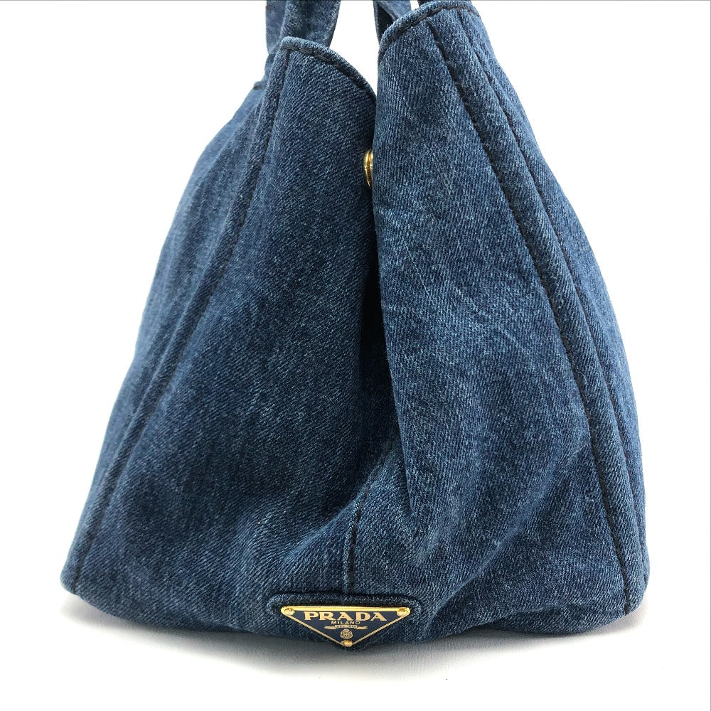 PRADA B1877B Kanapa DENIM (Denim) Small Tote Bag Handbag Denim