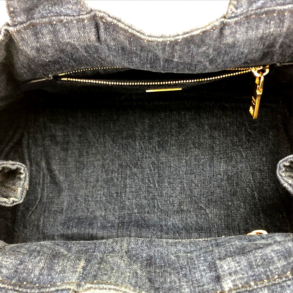 PRADA B1877B カナパ DENIM(デニム) スモールトートバッグ ...