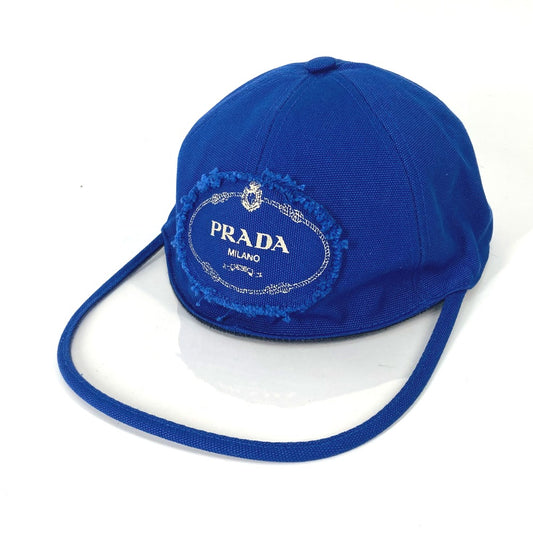 PRADA クリア ロゴ 帽子 キャップ帽 ベースボール キャップ キャンバス メンズ - brandshop-reference