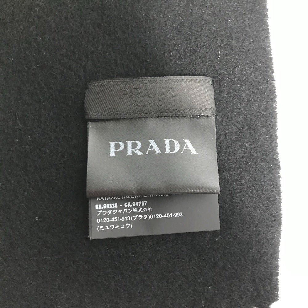 PRADA ロゴ フリンジ マフラー ウール/カシミヤ レディース - brandshop-reference