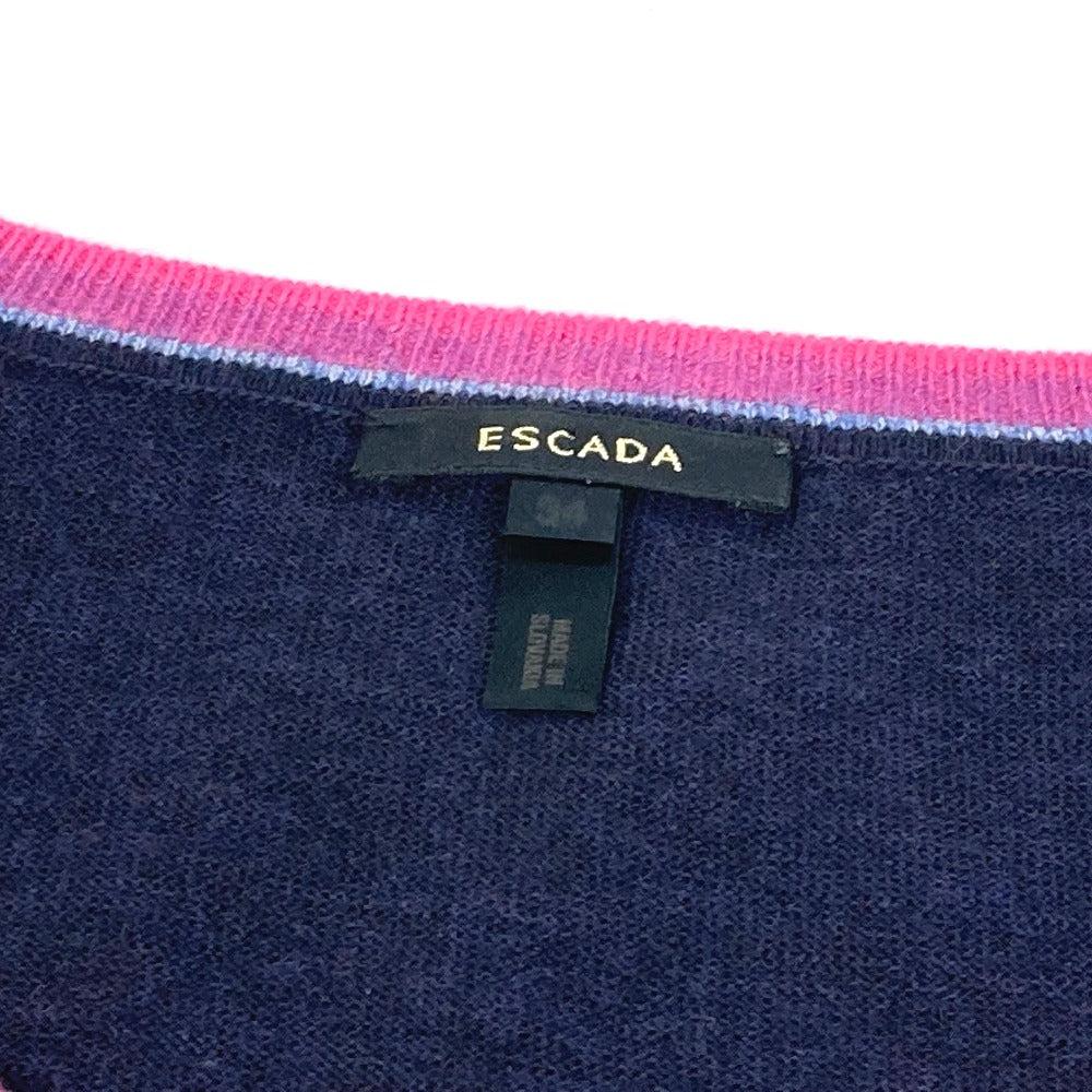 ESCADA ボーダー アンサンブルニット カーディガン ニット レディース