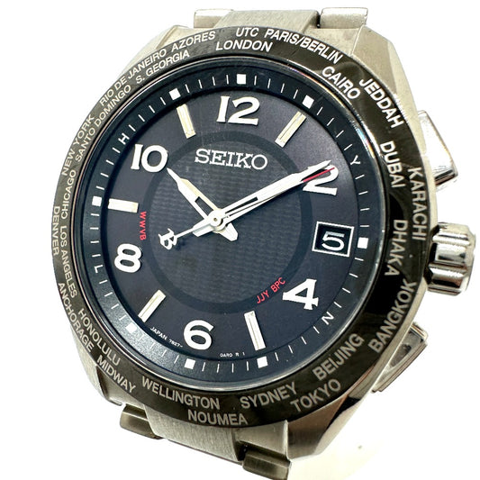 SEIKO 7B27-0AL0 ブライツ  ソーラー電波 腕時計 チタン メンズ - brandshop-reference