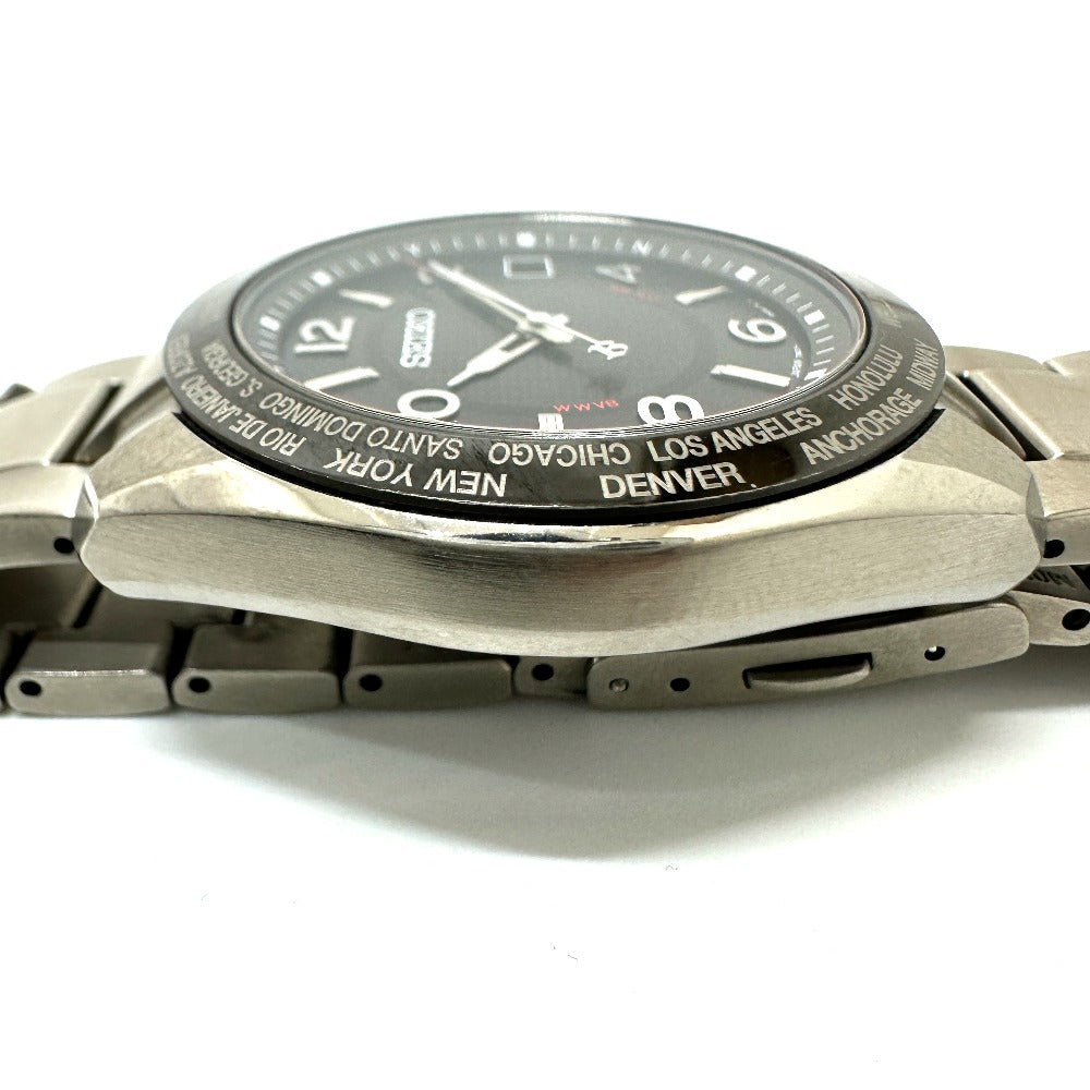SEIKO 7B27-0AL0 ブライツ ソーラー電波 腕時計 チタン メンズ ...