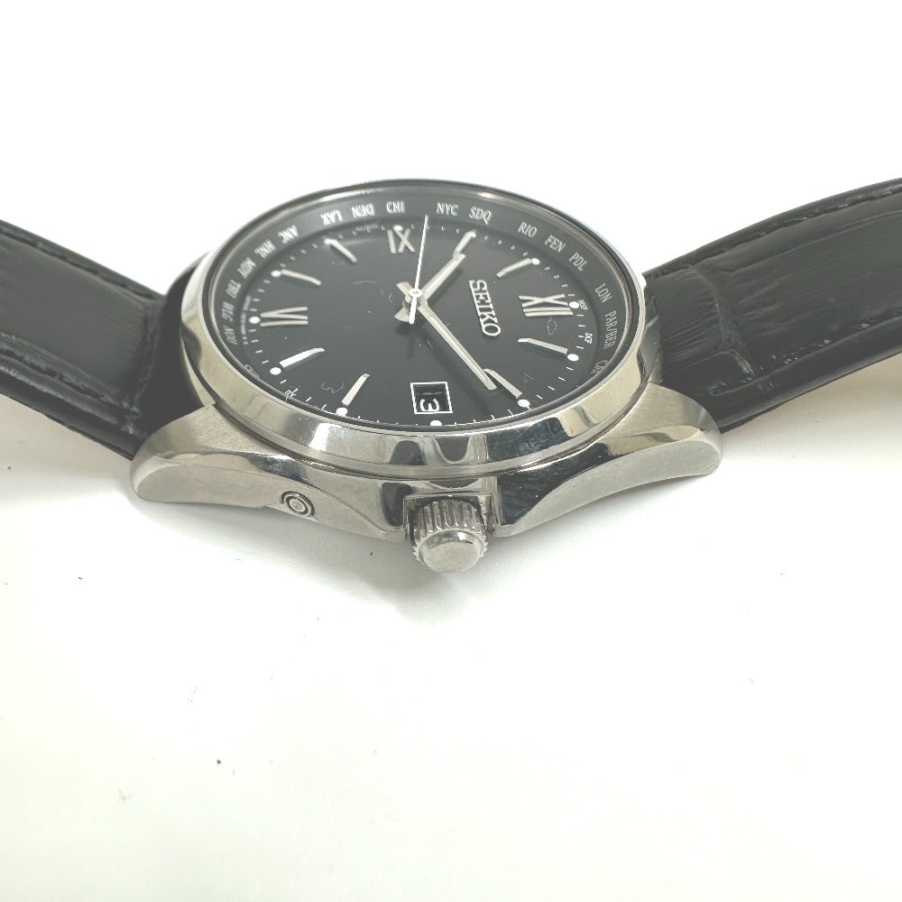 SEIKO 7B75-0AB0 セイコーセレクション ソーラー アナログ 腕時計 SS メンズ
