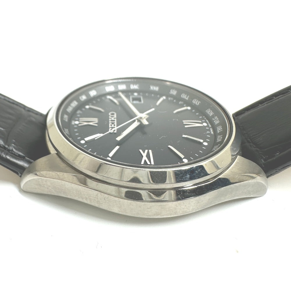 SEIKO 7B75-0AB0 セイコーセレクション ソーラー アナログ 腕時計 SS メンズ - brandshop-reference