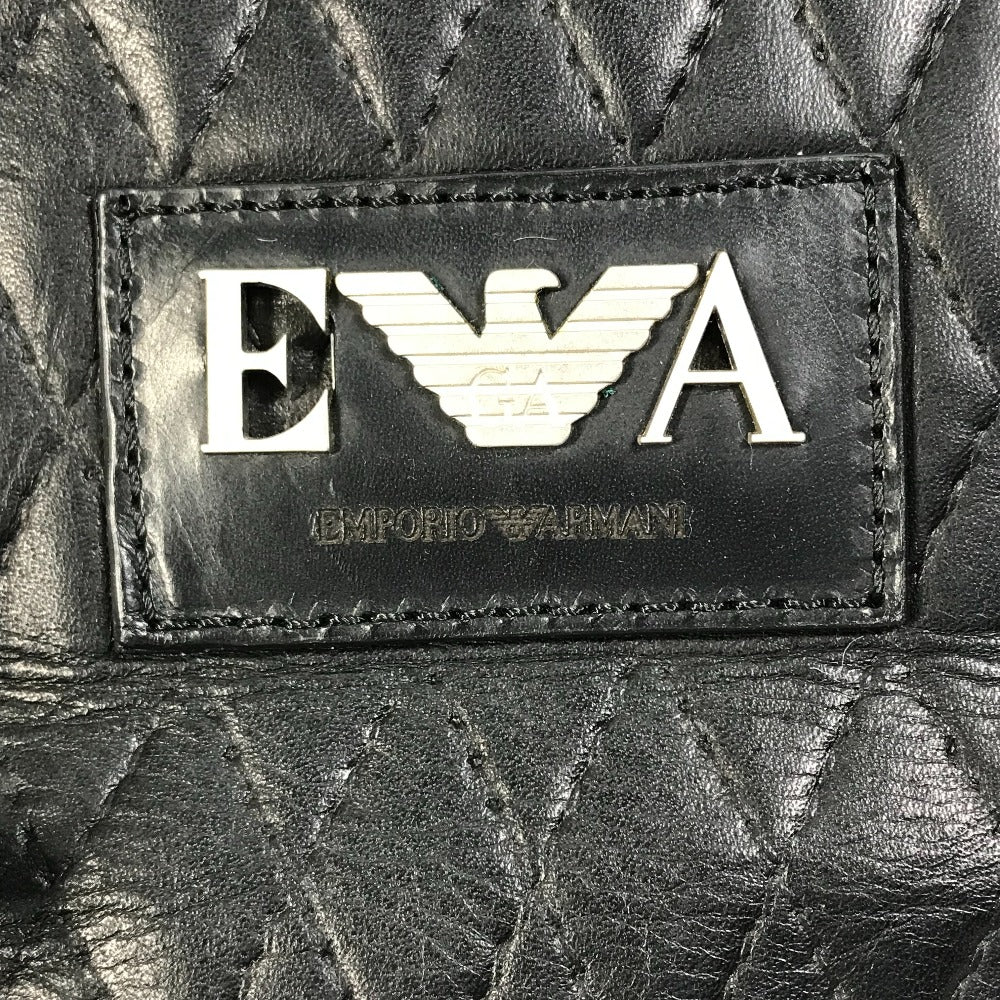 Emporio Armani ロゴ キルティング 2WAY カバン ショルダーバッグ 斜め掛け ボストンバッグ レザー メンズ - brandshop-reference