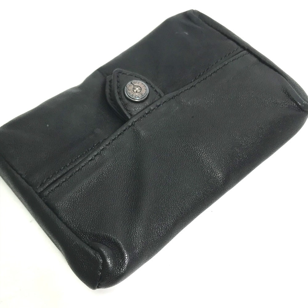 CHROME HEARTS ポーチ WALLET TIRED TEARS ポケットティッシュケース ポーチ レザー メンズ