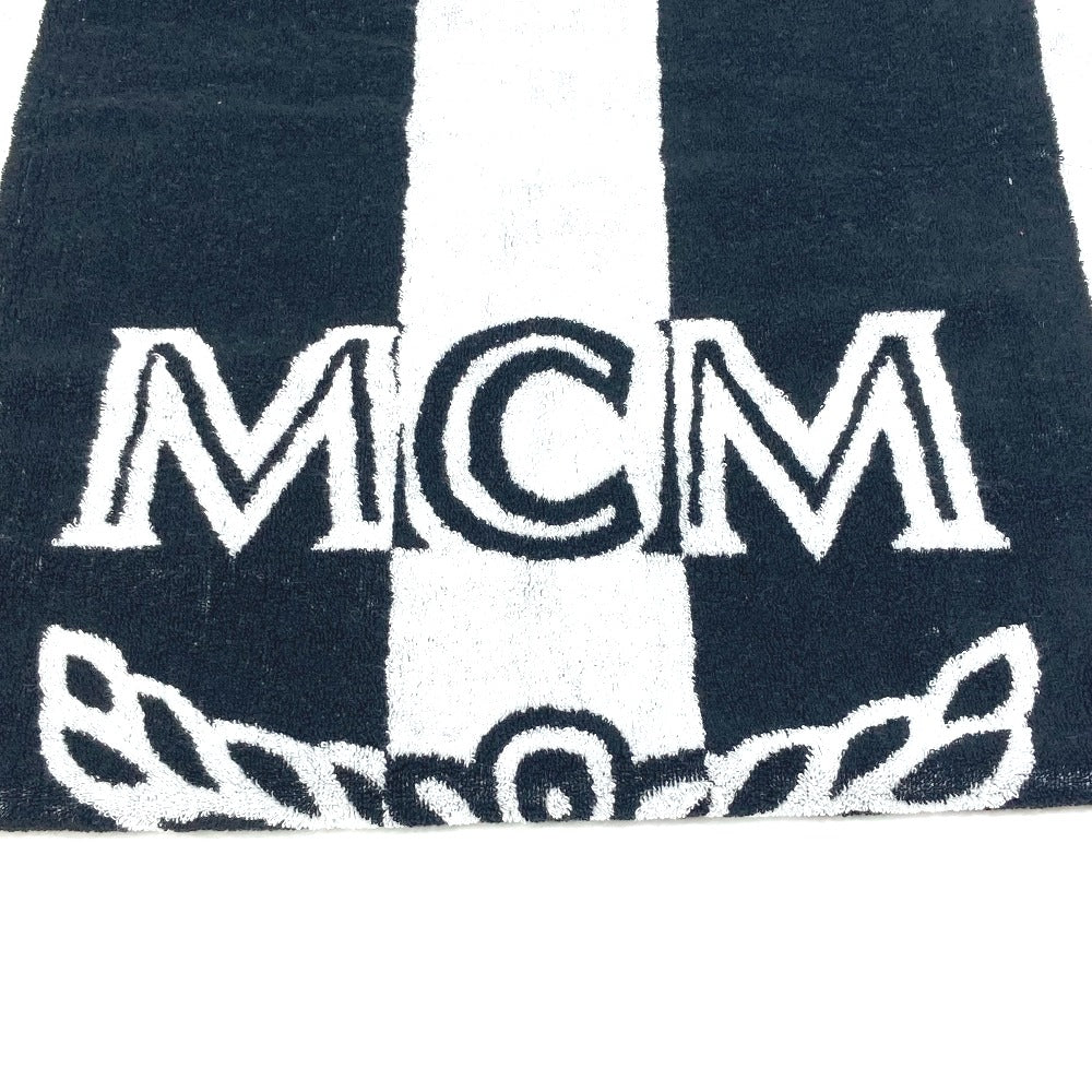 MCM バイカラー ロゴ ビーチタオル ブランケット インテリア バスタオル タオル コットン ユニセックス - brandshop-reference