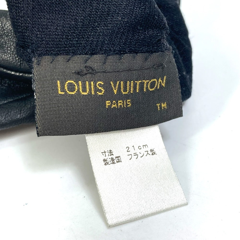 LOUIS VUITTON M75555 アパレル ロゴ グローブ 手袋 レザー レディース | brandshop-reference