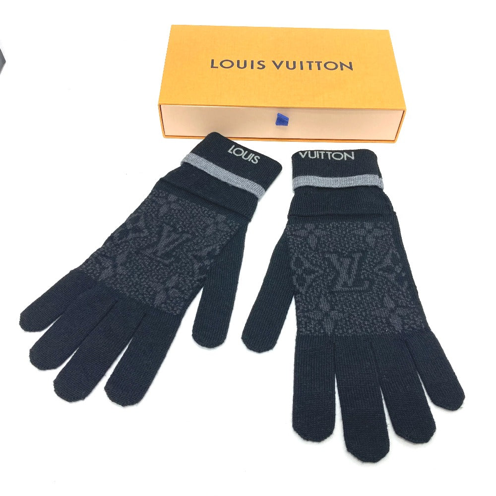 LOUIS VUITTON M73470 ゴン マイ モノグラム エクリプス 手袋 グローブ ウール メンズ - brandshop-reference