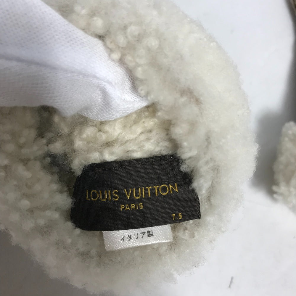 LOUIS VUITTON M70480 ファー モノグラム ムートン グローブ 手袋 ラムスキン レディース - brandshop-reference