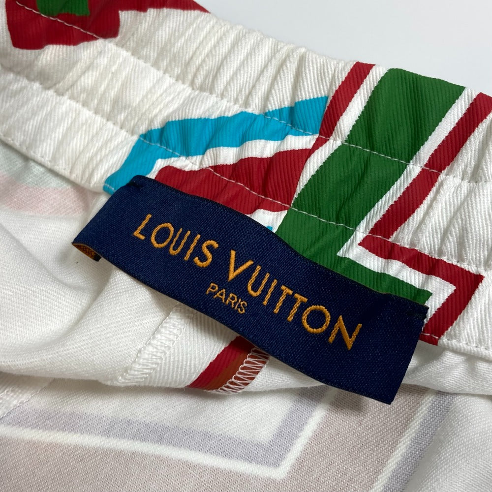 Shop Louis Vuitton Lvxnba printed basketball shorts (1A90TV