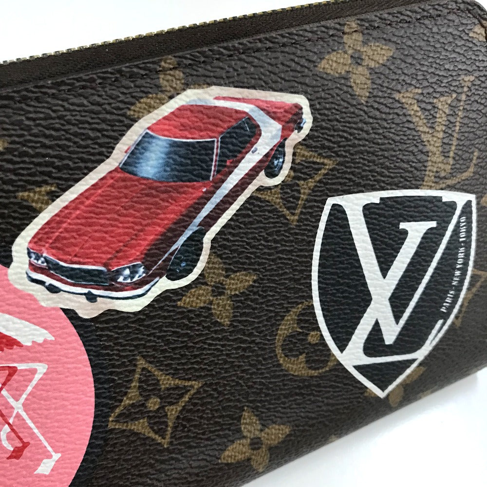 LOUIS VUITTON M62149 モノグラム・ステッカー ジッピーウォレット ワールドツアー ラウンドファスナー 長財布 モノグラムキャンバス  レディース