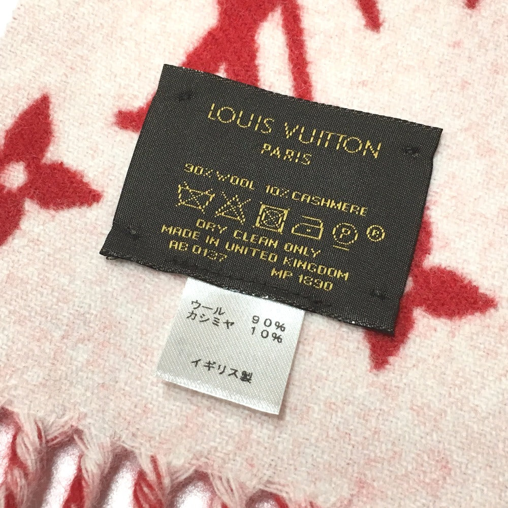 LOUIS VUITTON MP1890 17aw Supreme Louis Vuitton Monogram Scarf ルイヴィトン×シュプリーム  モノグラム メンズ レディース マフラー ウール/カシミヤ ユニセックス | brandshop-reference