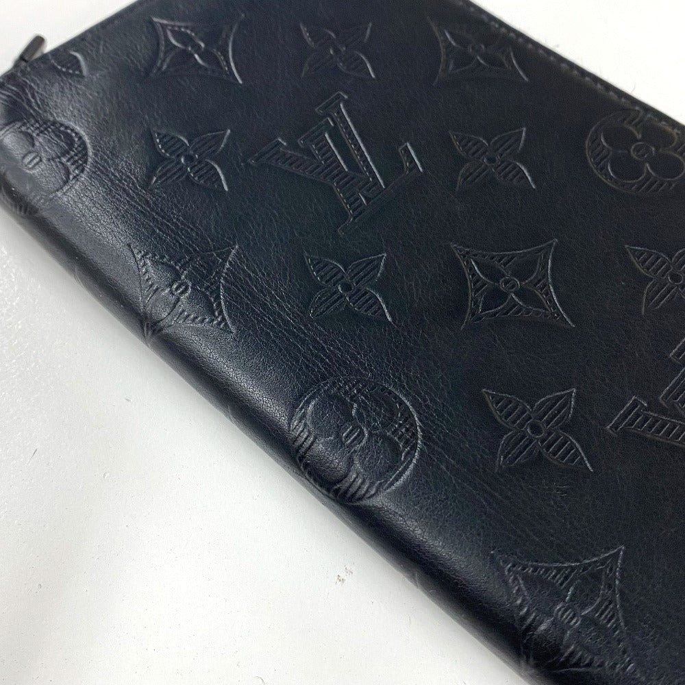 Louis Vuitton Monogram Shadow Zippy Wallet M62902 Black Leather Pony-style  calfskin ref.972028 - Joli Closet