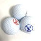 LOUIS VUITTON ゴルフボール 3つ＆ティー4本セット スポーツ ボール 樹脂 メンズ - brandshop-reference