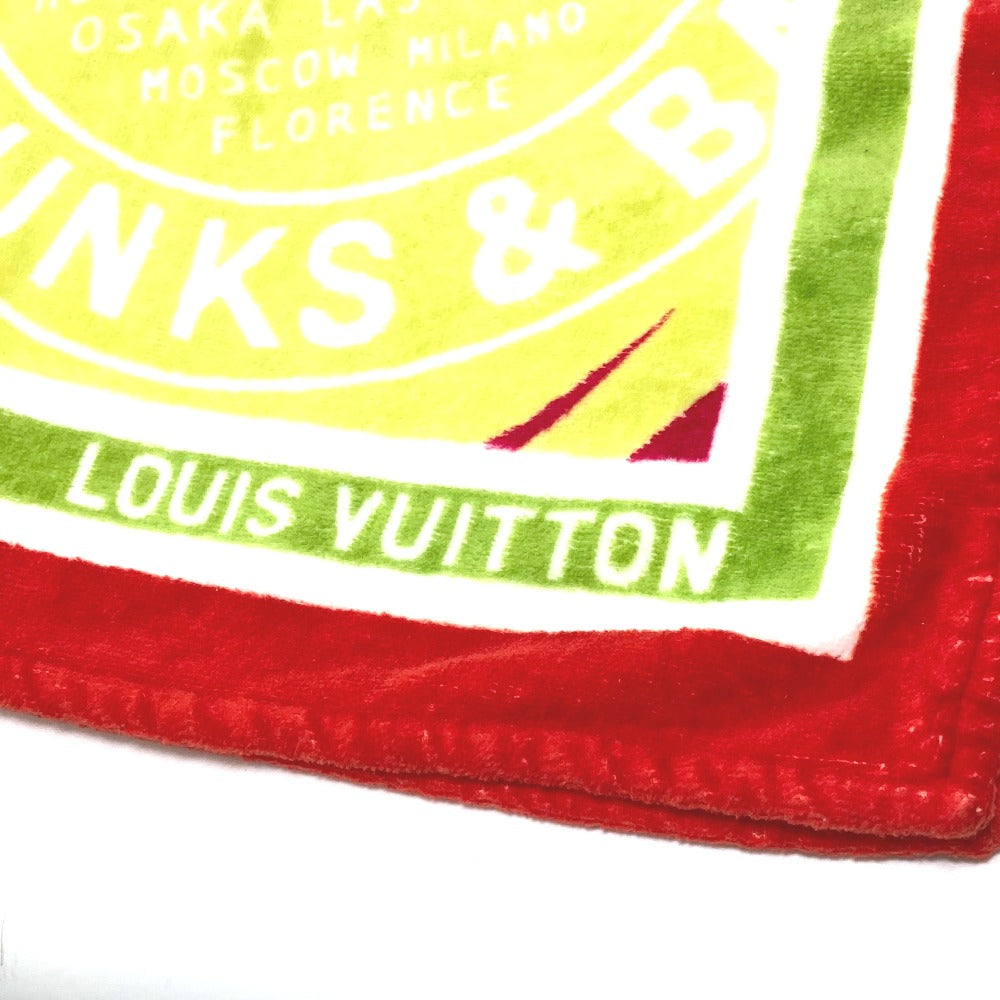 LOUIS VUITTON バスタオル インテリア ひざかけ ロゴ TRUNKS＆BAGS ビーチタオル タオル コットン ユニセックス - brandshop-reference