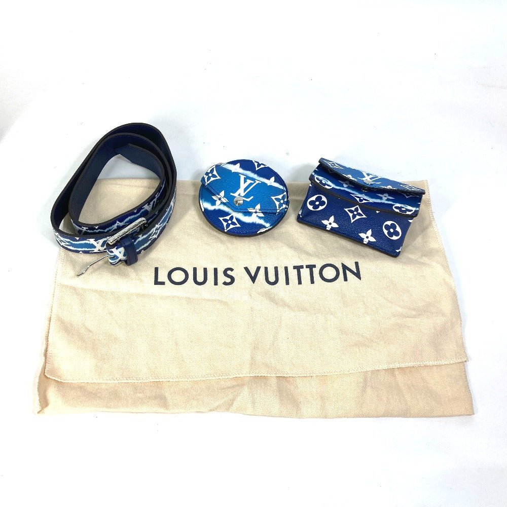 ルイヴィトン LOUIS VUITTON ベルト・デイリー マルチポケット M0253W モノグラムエスカル ベルトバッグ カバン  ウエストバッグ キャンバス ブルー 未使用