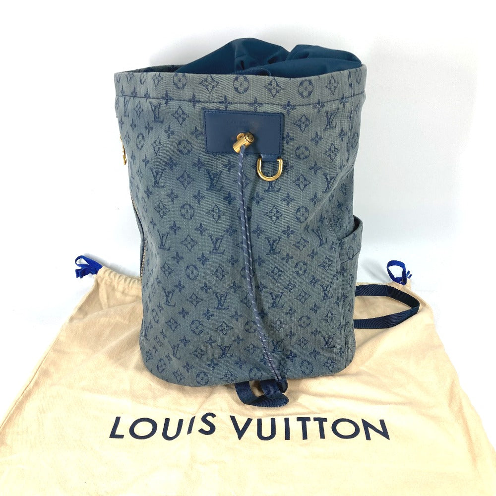 LOUIS VUITTON M44617 モノグラムデニム チョーク・バックパック  巾着 カバン リュックサック デニム レディース - brandshop-reference