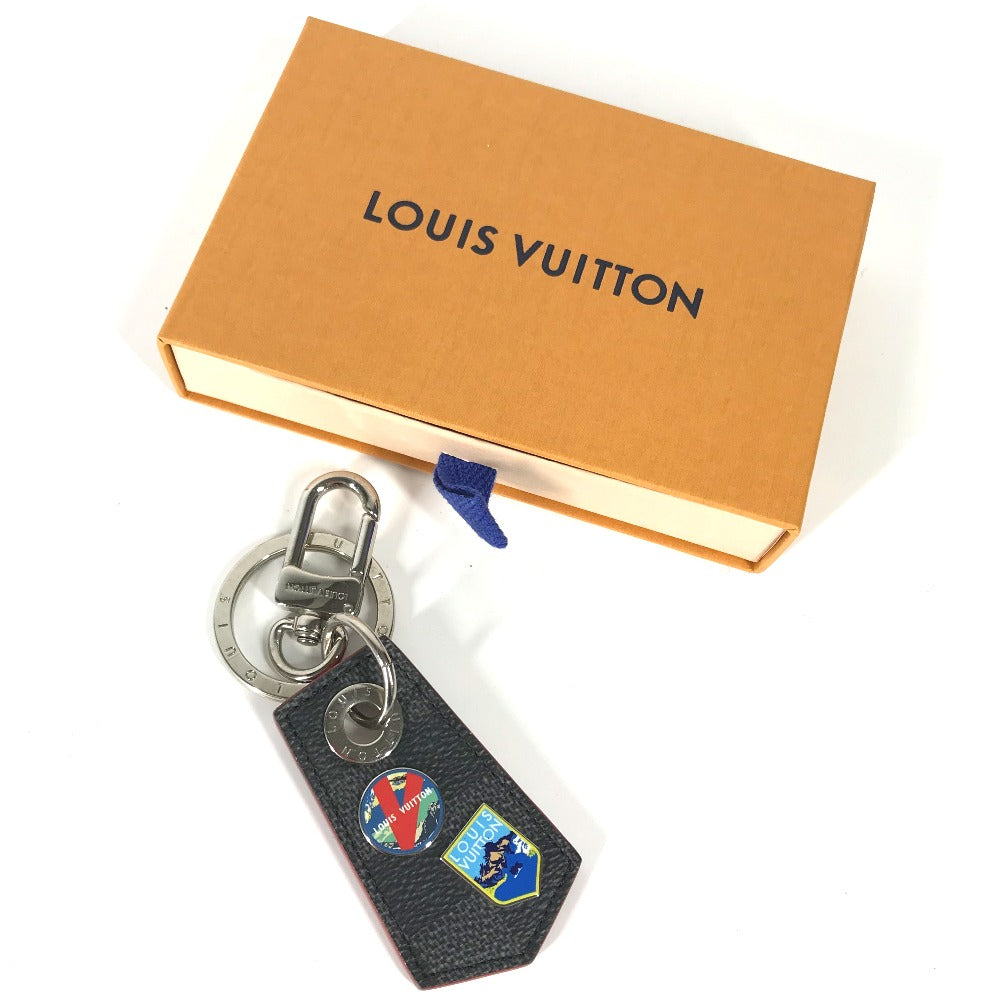 LOUIS VUITTON M63770 ポルトクレ・スモールエシャッペ・LV アルプス バッグチャーム キーホルダー ダミエグラフィットキャンバス メンズ - brandshop-reference