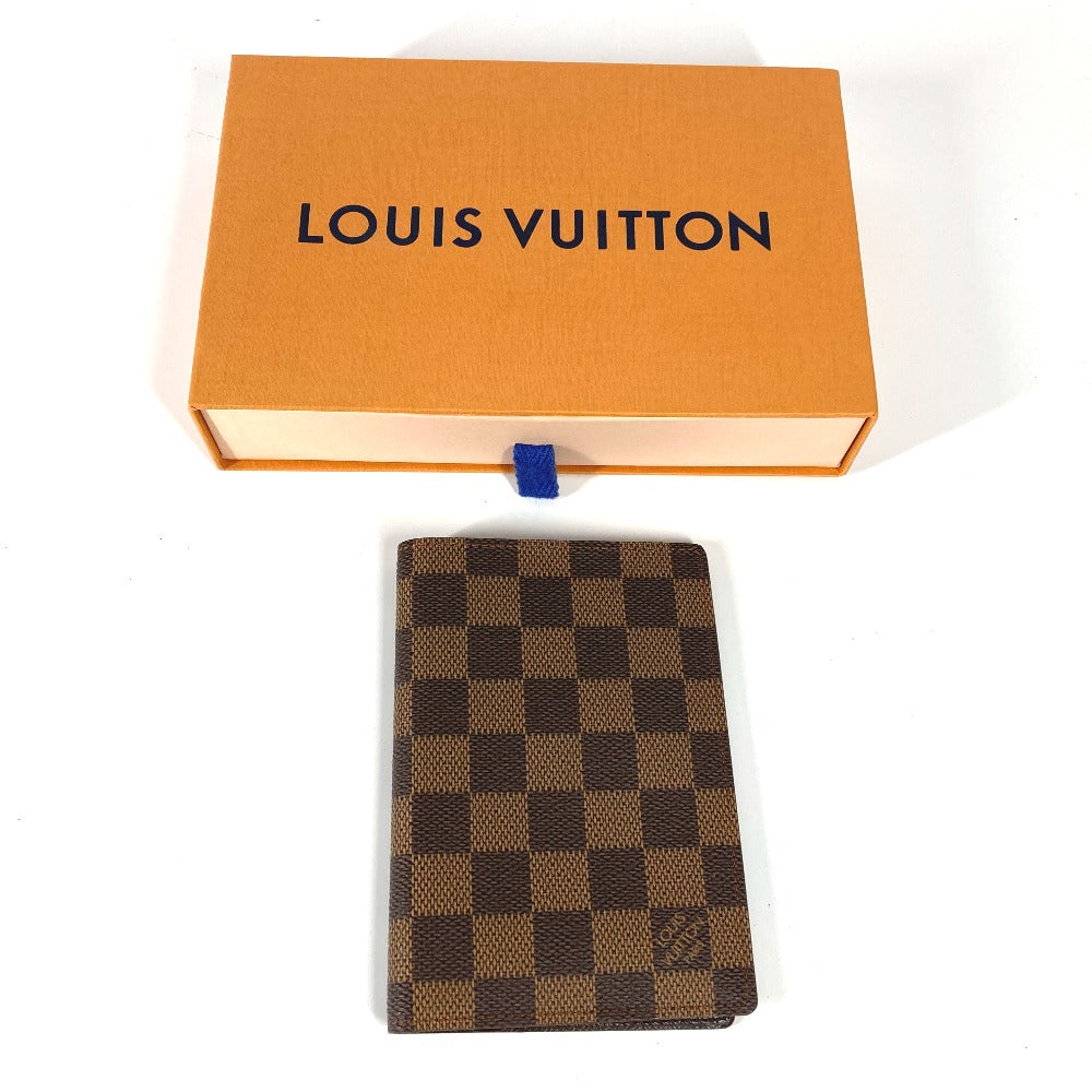 LOUIS VUITTON N60189 ダミエ クーヴェルテュール ポーチ カバー パスポートケース ダミエキャンバス レディース - brandshop-reference