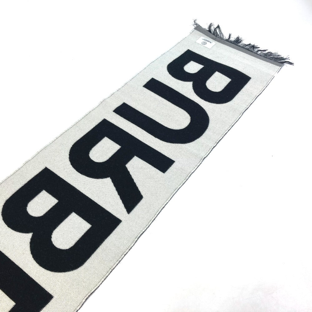 BURBERRY 8041244 ロゴ フリンジ マフラー ウール レディース - brandshop-reference