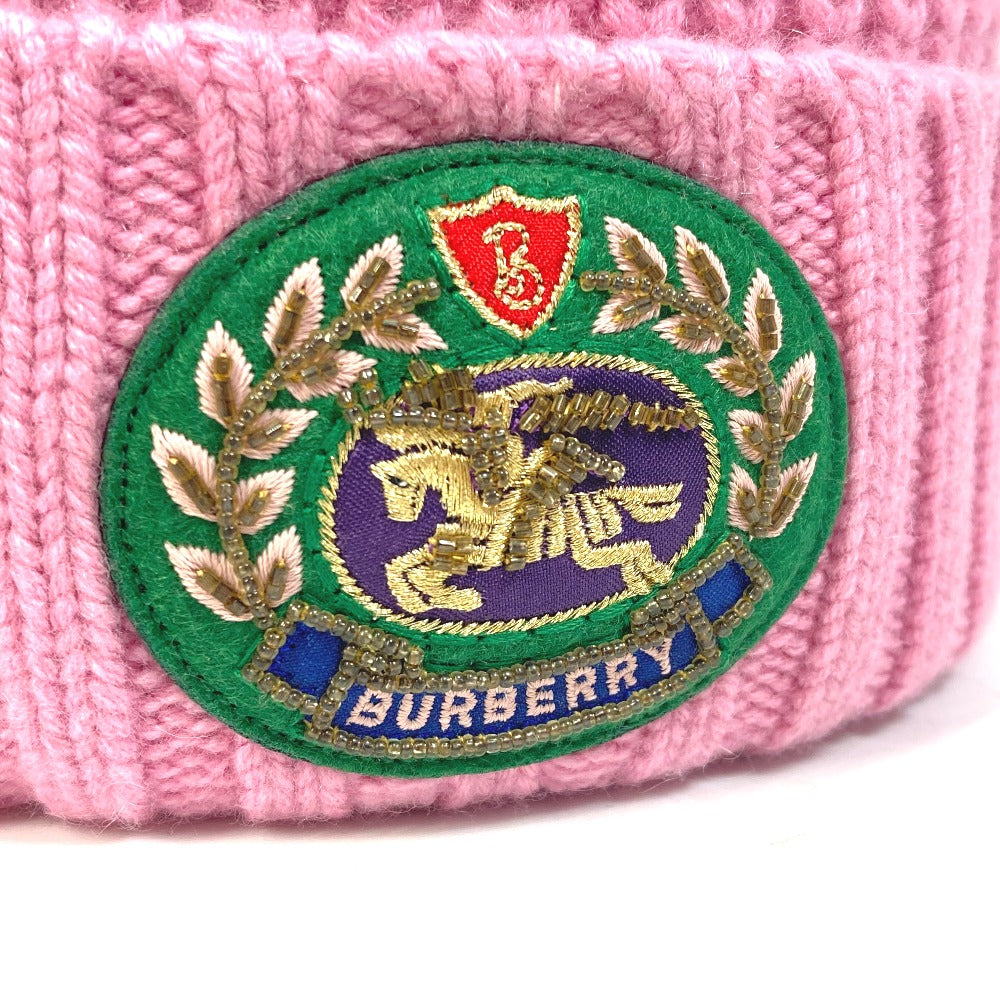 BURBERRY 8007193 ビーニー ニットキャップ ビーニー 帽子 ワッペン ニット帽 ウール ユニセックス - brandshop-reference