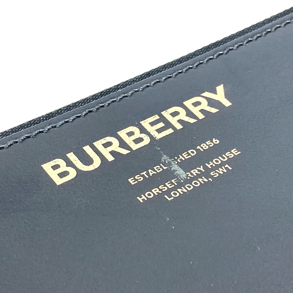 BURBERRY ポーチ ロゴ ストラップ付き クラッチバッグ レザー メンズ - brandshop-reference